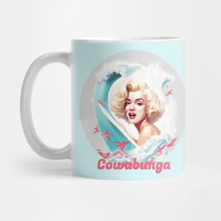 Cowabunga Pin up Surf Mug